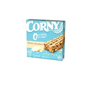 Corny 0% added sugar White Chocolate - 6x20 gr - Corny