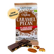 Bar extra Dark Caramel Pecan 65% Økologisk  - 70 gram - Chokay